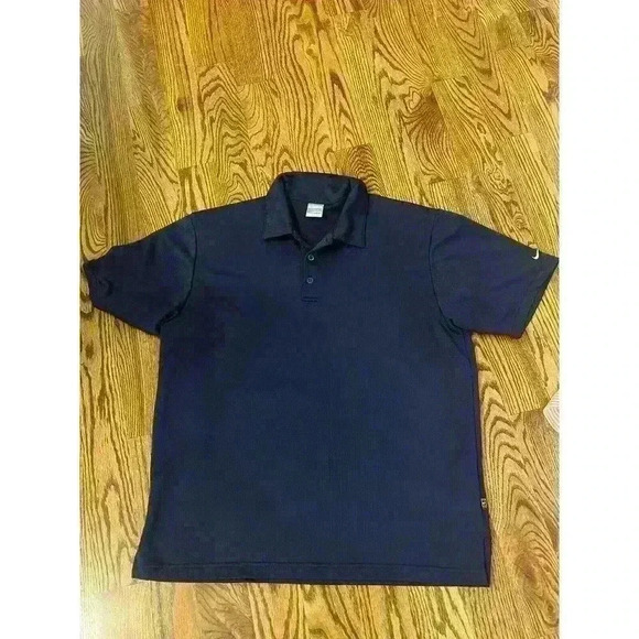 Nike Navy Blue Fit-Dry Collared Polo Shirt Men’s M Medium - Picture 1 of 4